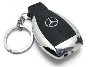 Las llaves del coche cámara de exploración