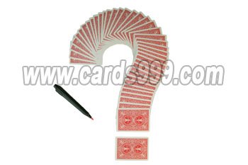 Luminoso tinta invisible cartas marcadas magia